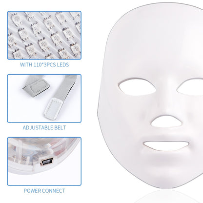 7 Colors LED Photon Therapy Facial Mask
